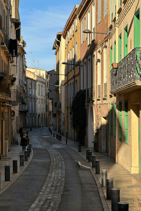 Une rue médiévale de Perpignan